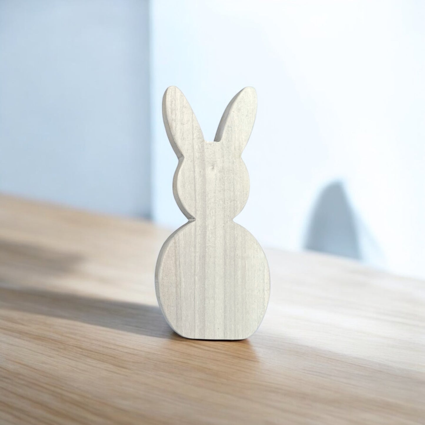 LAPINS EN BOIS DÉCORATIFS