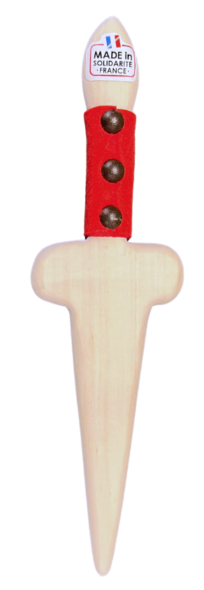 N° 41 - Le Poignard Feutrine Rouge Cloutée - Article Réservé à la clientèle professionnelle