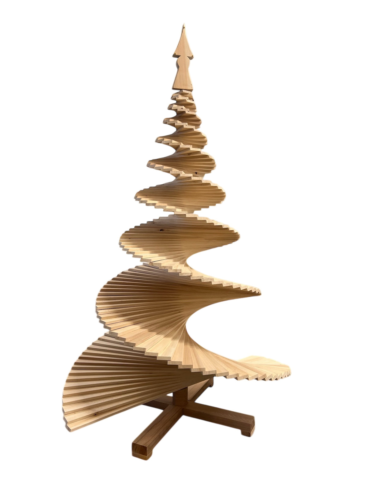 Sapin de Noël en bois artisanal - ( ⚠️ Pas de livraison possible / retrait atelier uniquement )